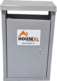 Cutie postala metalica cu 2 chei HouseXL® MailBox, Pentru interior si exterior, Dimensiune 37X22X10 cm, Vopsita in camp electrostatic, Tabla groasa,