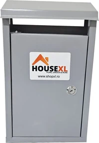 Cutie postala metalica cu 2 chei HouseXL® MailBox, Pentru interior si exterior, Dimensiune 37X22X10 cm, Vopsita in camp electrostatic, Tabla groasa,