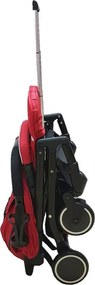 Carucior nou nascuti 2 in 1 BABY CARE™ PRO A8, Transformabil in troller, Spatar reglabil in 3 trepte, Roti cu rulment, Frana picior,Pliabil ,Rosu
