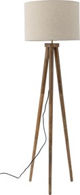 Lampă decorativă de podea din lemn de mango cu bază tripod, culoare maro, 46×156 cm, „Etienne”