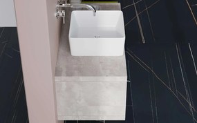 Blat lemn masiv pentru Baie 60-120cm Beton - 30 cm (blat vertical)