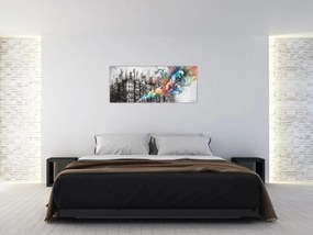 Tablou - Viața industrială (120x50 cm)