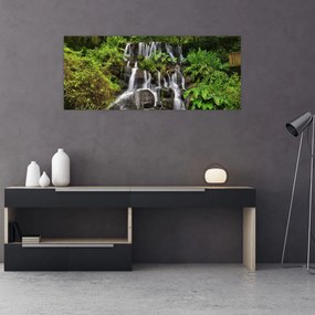 Tablou - Cascadă tropicală (120x50 cm)