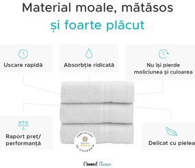 Prosop BIBAZ 50x100 cm, antracit 100% bumbac