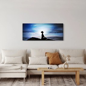 Tablou - Femaia meditând (120x50 cm)