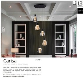 Lustra LED suspendata design modern Carisa 5L