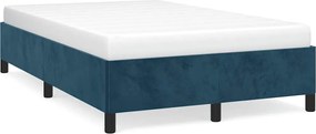 vidaXL Cadru de pat fără saltea albastru închis 120x190 cm catifea
