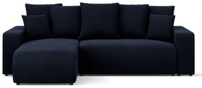 Coltar extensibil Jini cu 4 locuri, colt reversibil si tapiterie din catifea