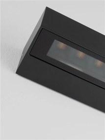 Aplica exterior neagra liniara 38cm IP65 LED CCT PRISMATIC