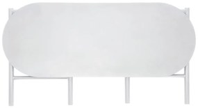 Bancă de grădină gri deschis din metal Disc – Zone