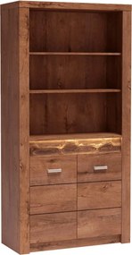Vitrina INFINITY I-05, frasin deschis, PAL melaminat, 96x42x192 cm