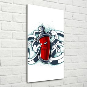 Fotografie imprimată pe sticlă graffiti