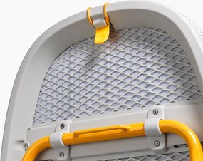 Masă de călcat pliabilă Joseph Joseph Pocket Max 5000021, Husă din bumbac 100%, Cârlig de agățare, Compartiment pentru fierul de călcat, DripShield, Ecru