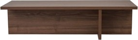Masuta cafea HARBOR, nuc, PAL, 120x45x30 cm
