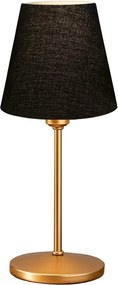 Veioza AYD-3587, negru/auriu, material textil/metal, 13x37 cm