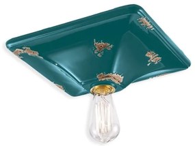 Plafoniera design retro realizata manual din ceramica VINTAGE, 31x31cm