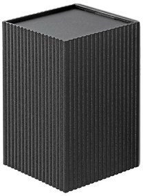 Aplică FARO 40535 SOLE 1xGU10/8W/230V negru canelat dreptunghiular