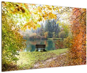 Tablou cu pescărie (90x60 cm)