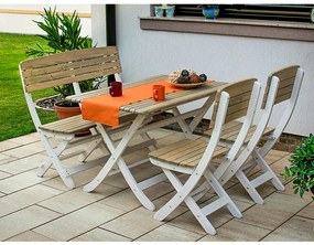 Set mobilier gradina pliabil Margharita Pastel, 110 cm, pastel
