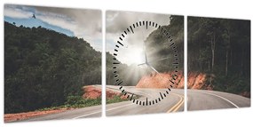 Tablou - Drum start (cu ceas) (90x30 cm)