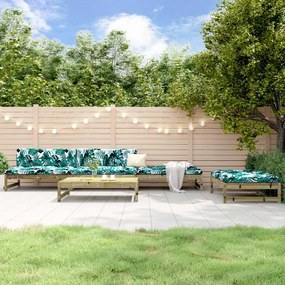 3186605 vidaXL Set mobilier relaxare pentru grădină 5 piese lemn de pin tratat