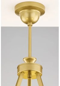 Jupiter 2109 - Lustru pe tijă KASZMIR 3xE27/15W/230V alb/auriu/decor de marmură