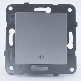 Intrerupator cruce, 10A, IP20, Argintiu, Panasonic Arkedia Slim / Karre Plus