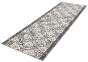 Covor tip traversă gri închis-fildeș 80x300 cm Soft Viskan – FD