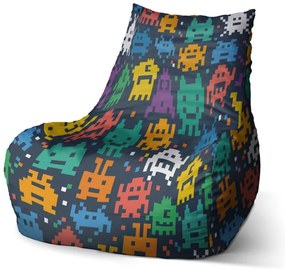 Sac de șezut Bean joc video 3 - pentru copii, colorat