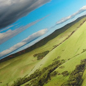 Tablou - Peisaj verde cu dealuri (120x50 cm)