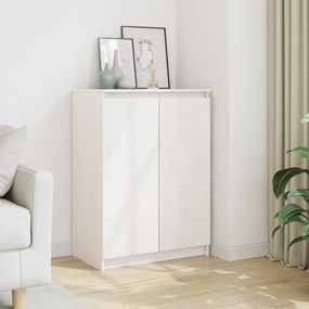 vidaXL Dulap, alb, 60x36x84 cm, lemn masiv de pin