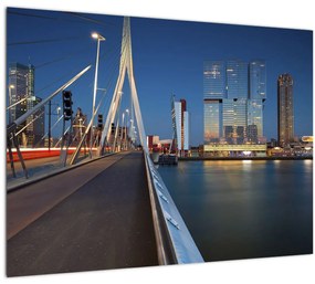 Tablou - Amurg în Rotterdam, Olanda (70x50 cm)