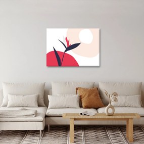 Tablou - Abstracție florală roz N⁰1 (70x50 cm)