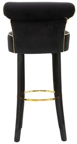 Scaun de bar albastru din catifea 96 cm Luxy – Mauro Ferretti