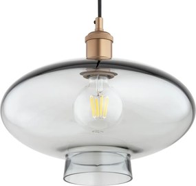 Lustra/pendul design decorativ TRESCO cupru/fumuriu