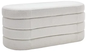 Bancheta cu spatiu de depozitare, Tesatura Boucle, VOQUE 115cm