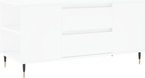 vidaXL Măsuță de cafea, alb, 102x44,5x50 cm, lemn prelucrat