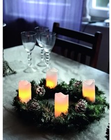 Eglo 410075 - Set de 4 decorațiuni LED de Crăciun ADVENT 1x LED/0,18 W/2x CR2032 + telecomandă
