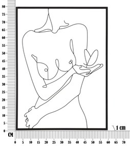 Mauro Ferretti Panou De Perete Fier Nudity cm 60X1X80 | Aosom Romania