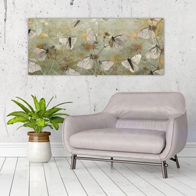 Tablou - Vintege fluturi (120x50 cm)
