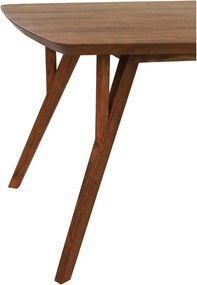 Masă de dining maro cu blat din lemn de acacia 100x200 cm Quenza – Light &amp; Living