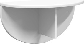 vidaXL Raft de perete Pe perete Alb 48 x 24 x 24 cm Lemn compozit