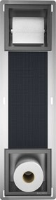 Raft incastrat cu suport hartie igienica Balneo Wall Box Paper 2 Gun Metal mat