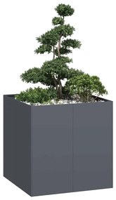 vidaXL Jardinieră Antracit 80x80x80 cm Oțel