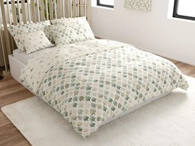 Lenjerie de pat din microfibra TREES & STARS verde Dimensiune lenjerie de pat: 70 x 90 cm | 140 x 220 cm