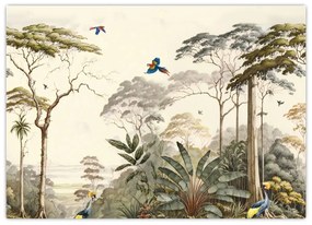 Tablou pe sticlă - Pădurea tropicală amazoniană (70x50 cm)