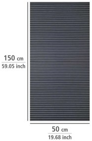 Folie antialunecare pentru sertar Wenko Anti Slip, 150 x 50 cm, negru