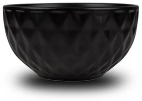 Bol pentru cereale stoneware negru 14 cm Soho classic NAVA 141 123