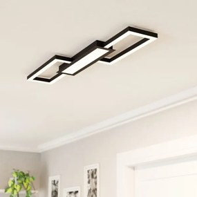 Plafonieră LED dimabilă MONIROTE LED/37W/230V neagră Eglo 99792 + telecomandă