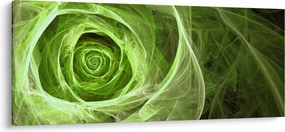 Tablou - Abstract Rose Green (120x50 cm)
